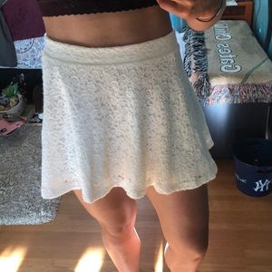 Forever 21 white lace skirt